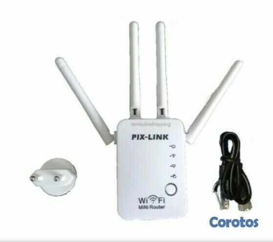 accesorios para electronica - Repetidor wifi Pix-Link WR16 de 300mbps con 4 antenas mayor alcanse de señal  2