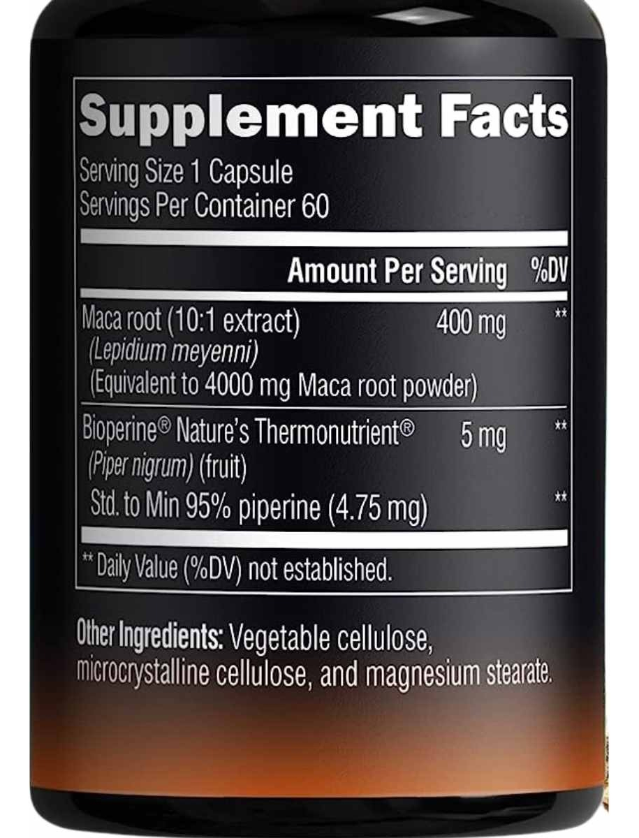 Salud y Equipamiento Médico - Maca 4000 Mg 60cap Nutraharmony 1