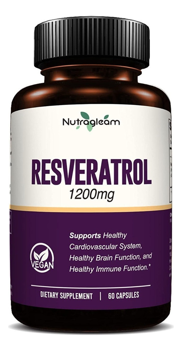 Salud y Equipamiento Médico - Resveratrol 100% Natural 60caps - - Unidad A $4515