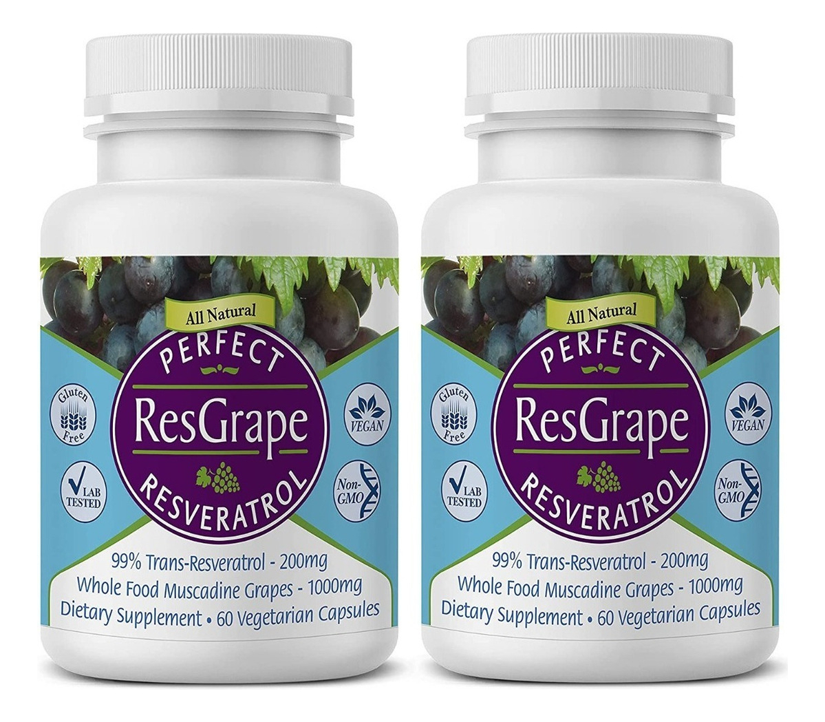 Salud y Equipamiento Médico - Resgrape Resveratrol Pack 2 - Unid - Unidad A $5182