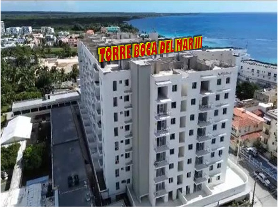 apartamentos - APTO 1 HAB., AMUEBLADO,  BOCA CHICA, Vista al Mar, TORRE BOCA DEL MAR III 1