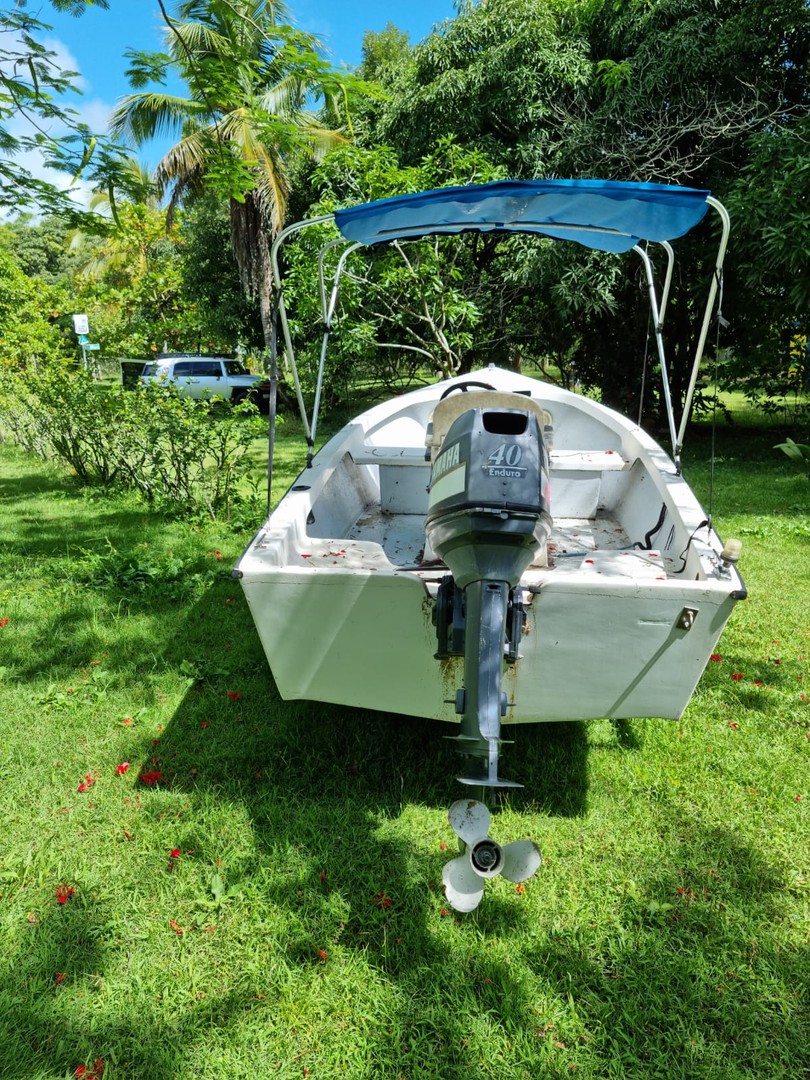 botes - Bote Fibra de Vidrio 19 Pies Motor Yamaha 40  1