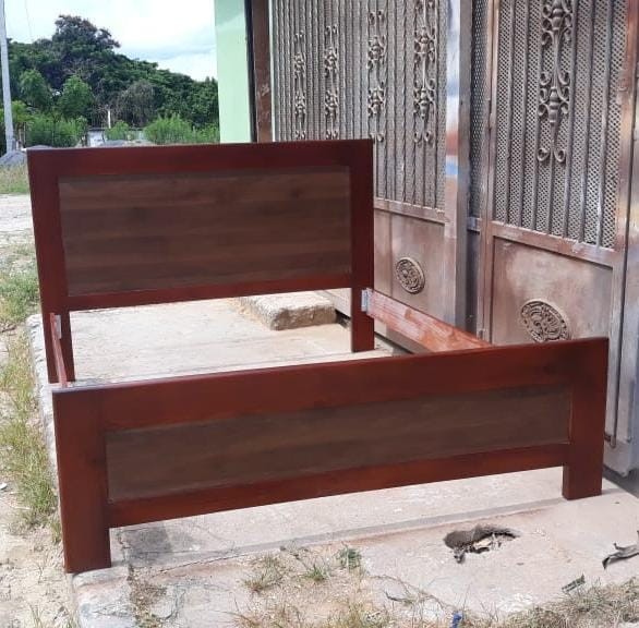 muebles y colchones - Base de cama en melamina  1