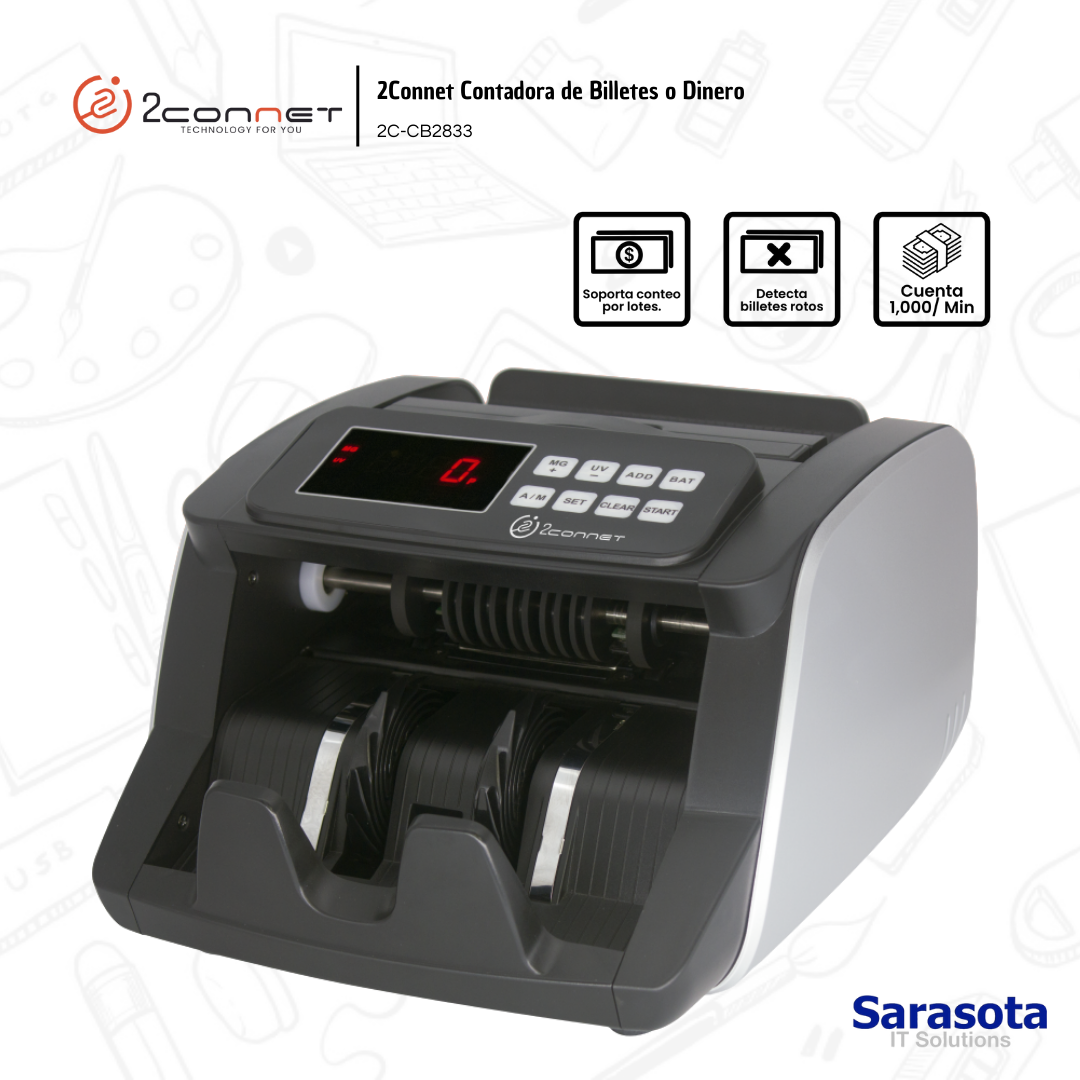 equipos profesionales - 2Connet Contadora de Billetes o Dinero