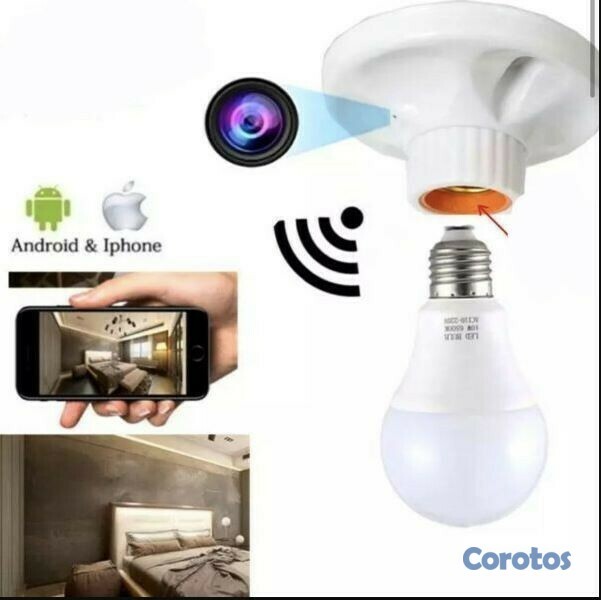otros electronicos - Zocalo de bombillo con camara WiFi incluida 1