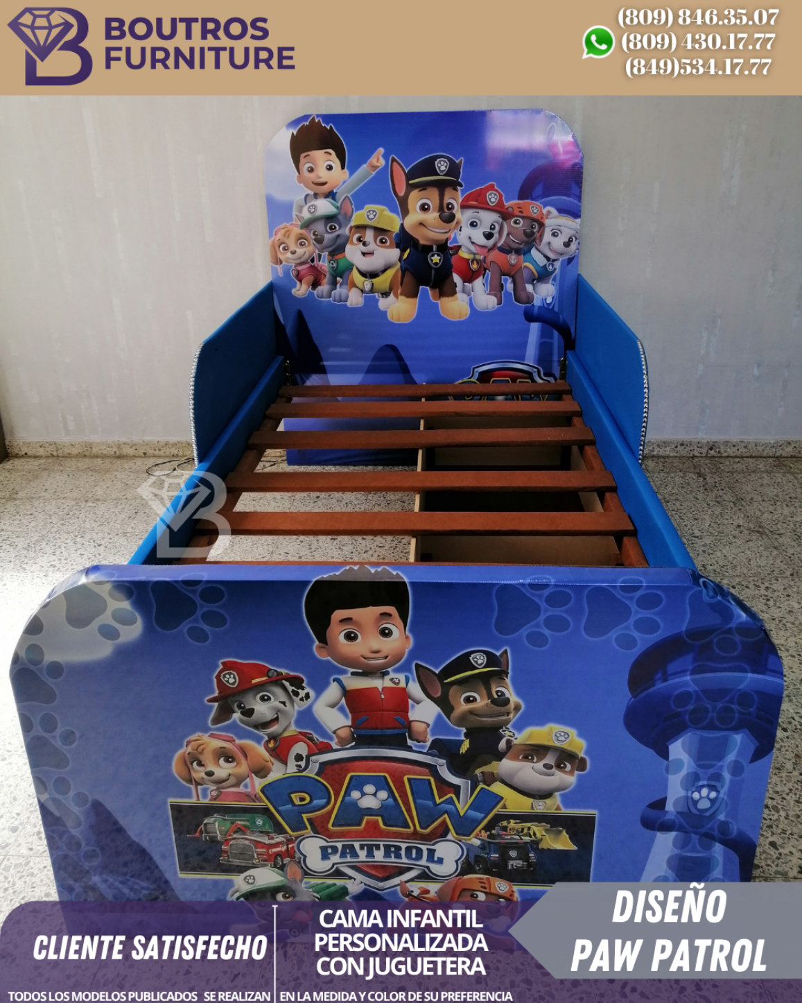 muebles y colchones - Diseño 100% personalizado:con el nombre de tu hijo/ hija. Variedad de Diseño  0