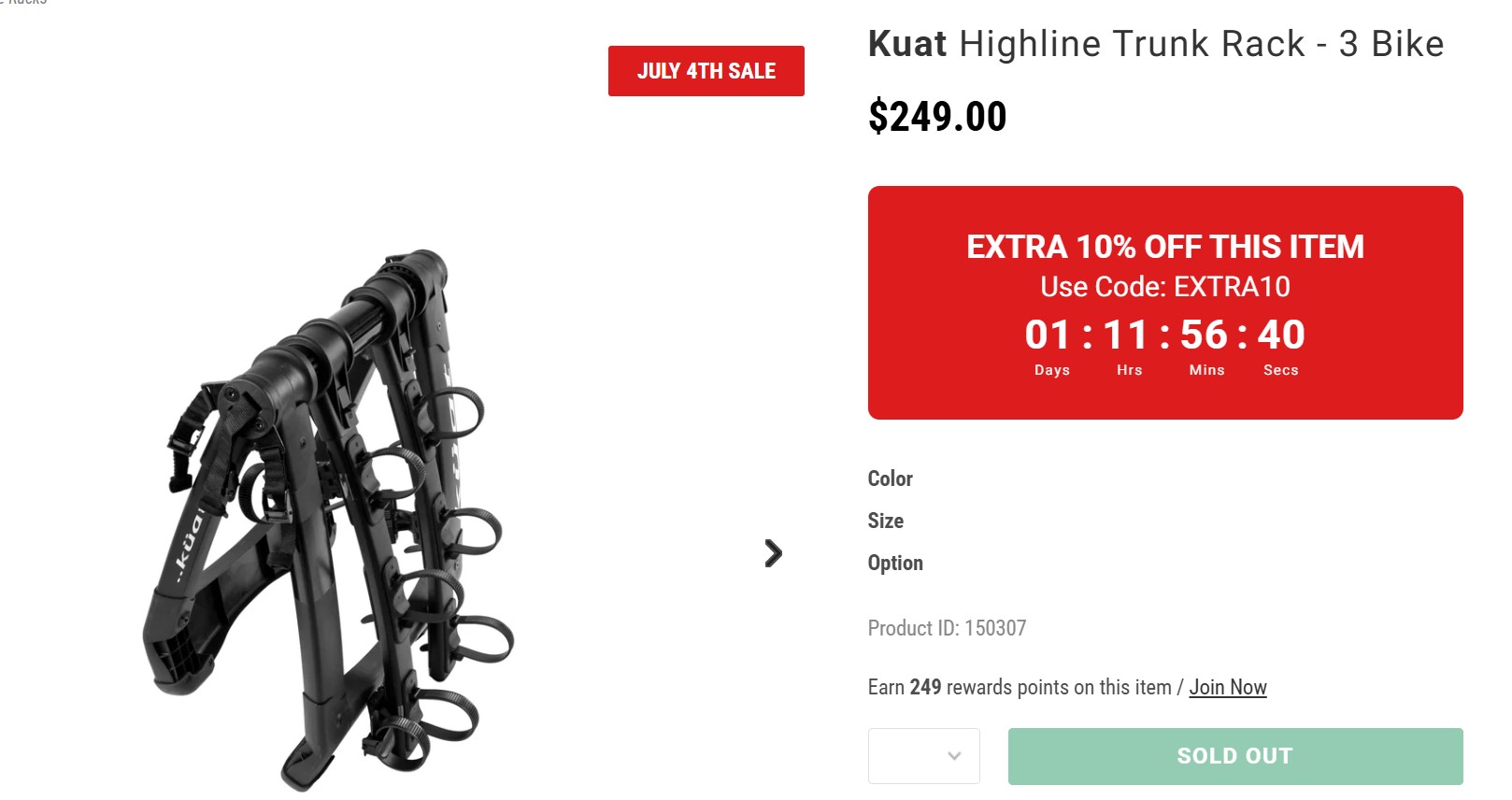 bicicletas y accesorios - Kuat Highline Trunk Rack: 3 Bike  4