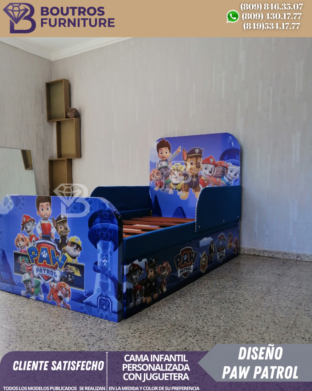 muebles y colchones - Diseño 100% personalizado:con el nombre de tu hijo/ hija. Variedad de Diseño  1