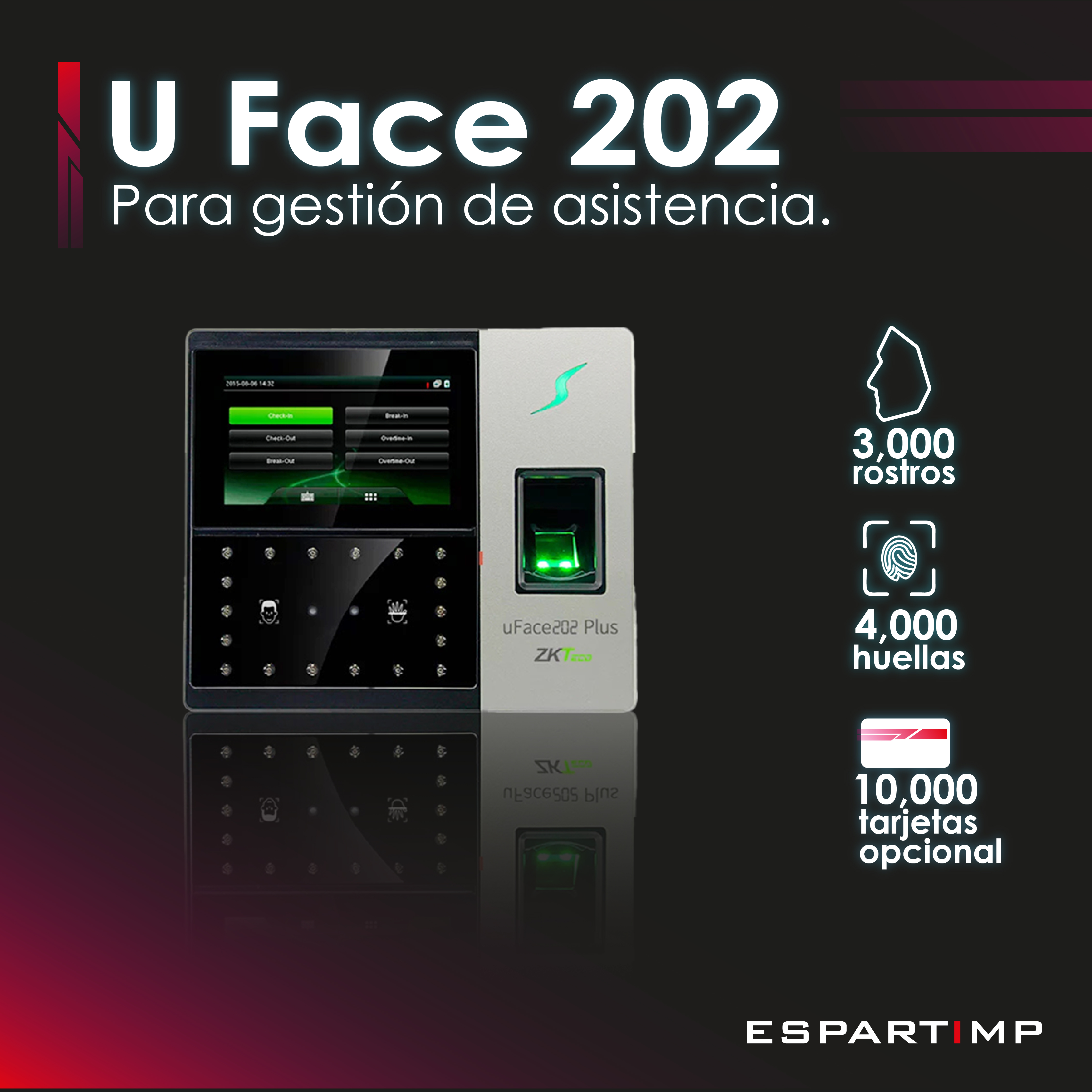 equipos profesionales - Controles de acceso y asistencia en RD 7