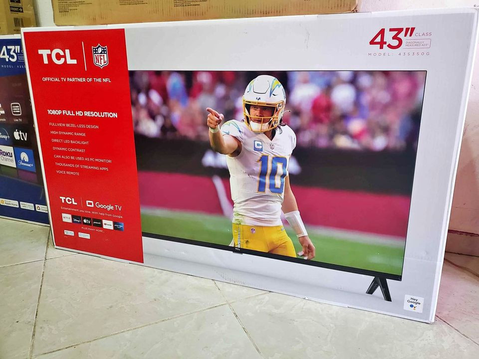 tv - SMART TV TCL DE 43 PULGADAS GOOGLE TV CONTROL POR VOZ 2025 1080P FULL HD NUEVAS  0