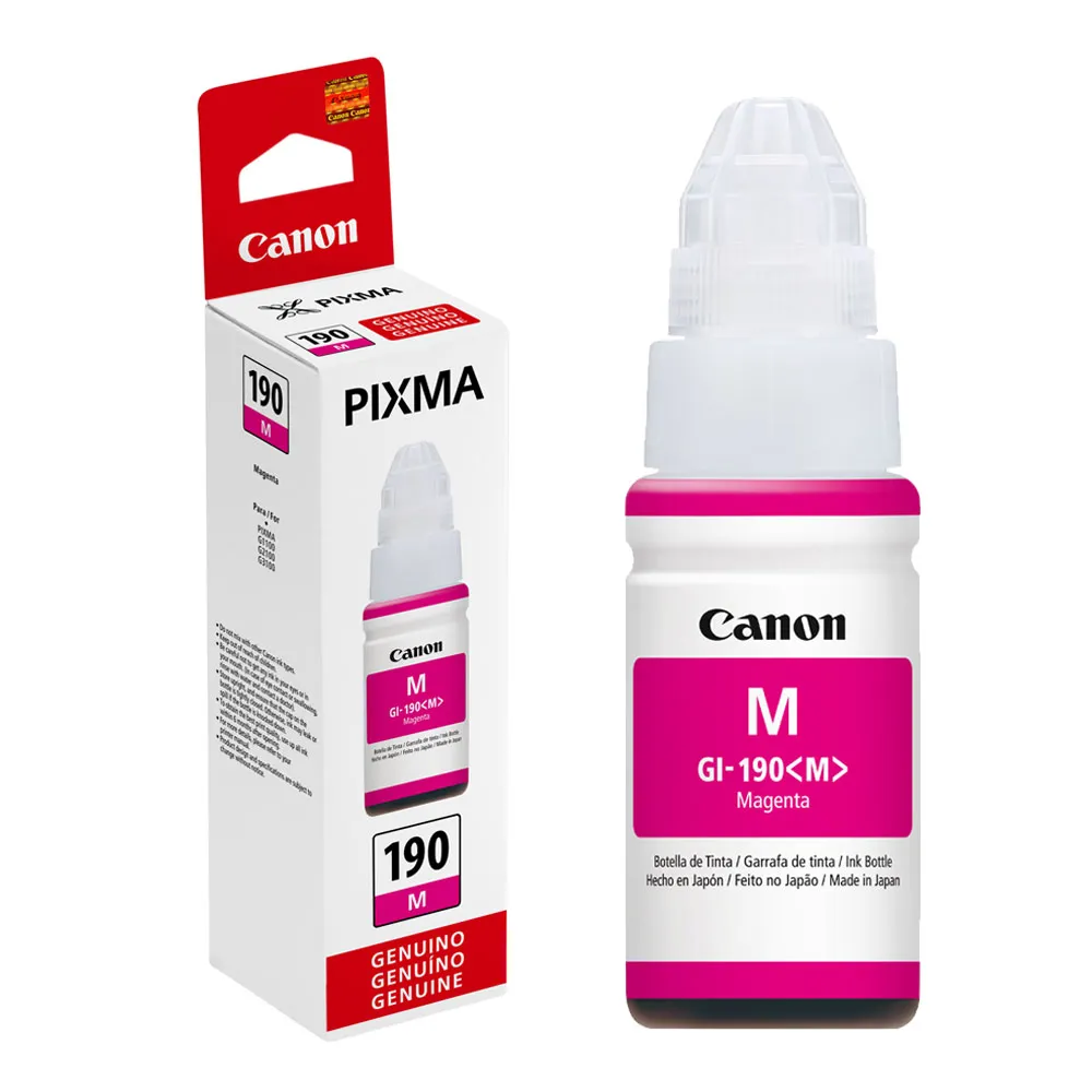 impresoras y scanners - BOTELLA DE TINTA CANON 190 MAGENTA 70ML