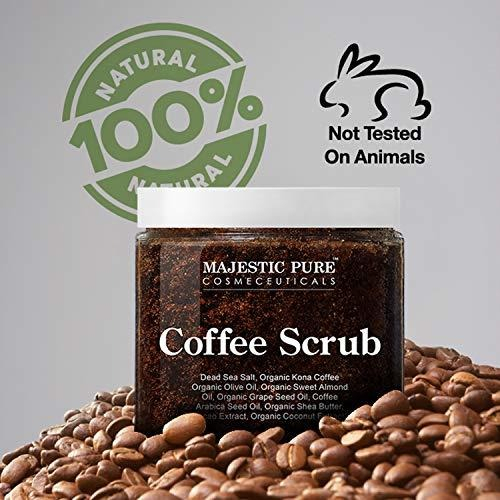 Salud y Equipamiento Médico - Majestic Pure Arabica Coffee Scrub - Exfoliante Corporal Total 4