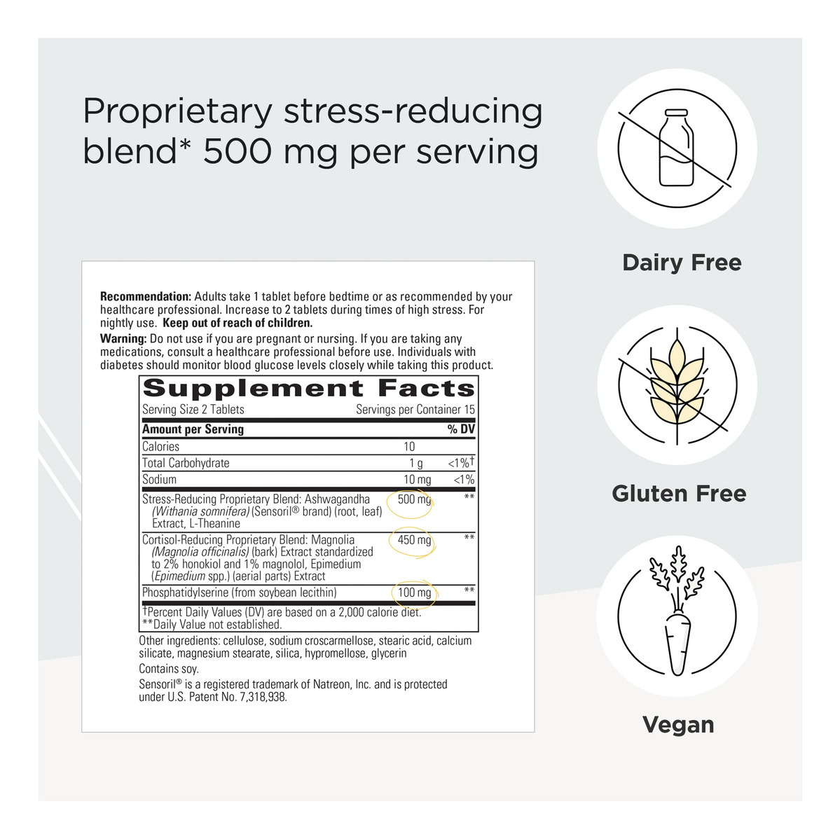 Salud y Equipamiento Médico - Cortisol + Ashwagandha Magnolia Y L-theanine 2