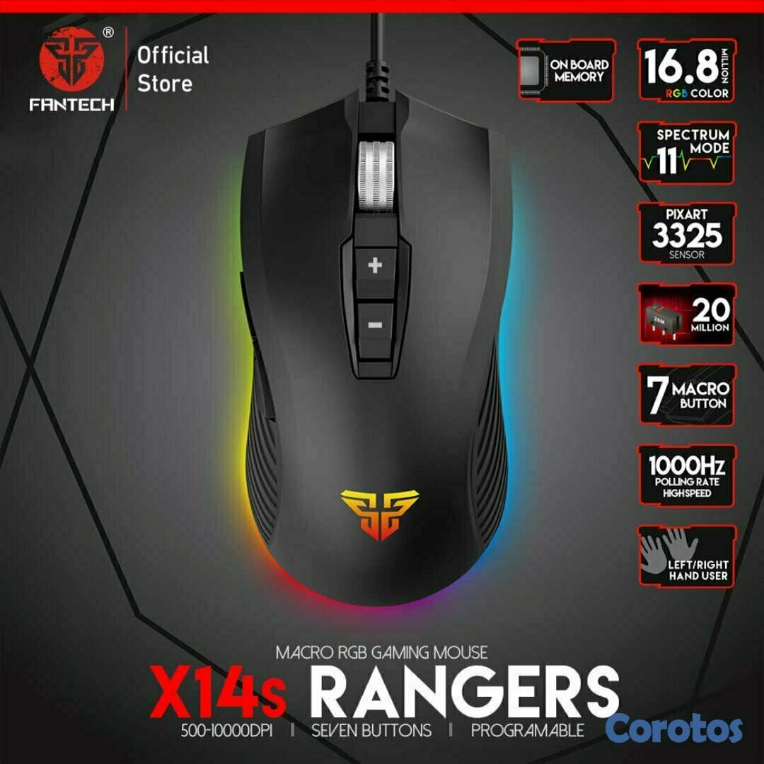 computadoras y laptops - MOUSE Fantech USB GAMIN (Mod.X14S)