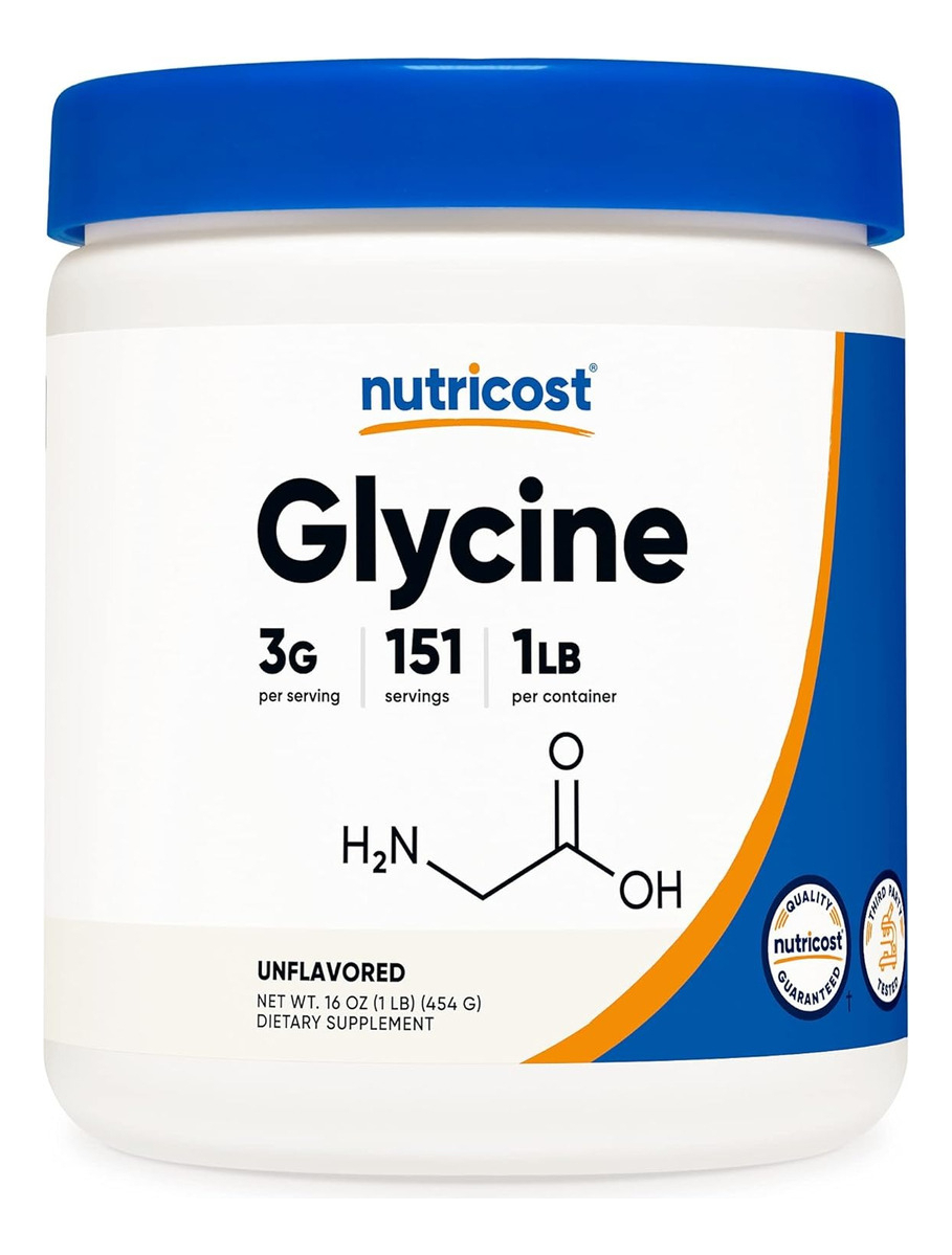 Salud y Equipamiento Médico - Glycine en polvo 1lb - Nutricost