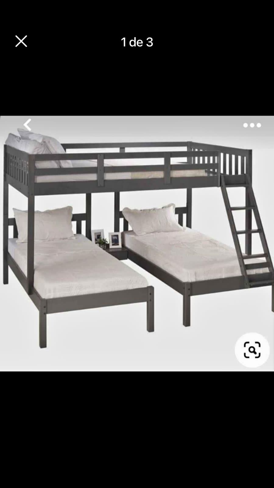 muebles y colchones - CAMAROTES DE TRES NIVELES EN DIFERENTES TAMAÑOS 0