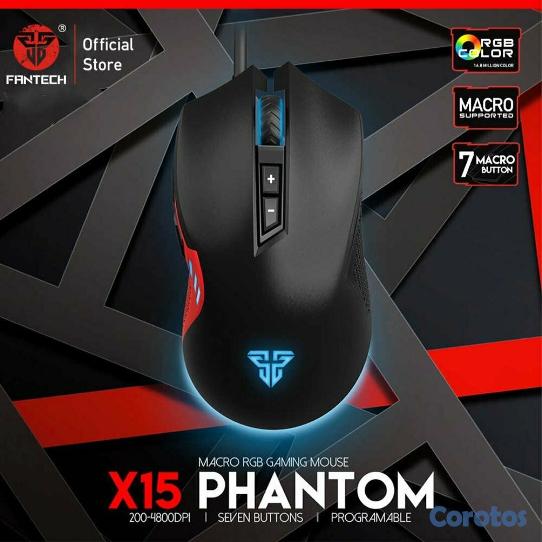 accesorios para electronica - MOUSE Fantech USB GAMIN  Mod.X15  PARA JUGADORES ALTO NIVEL 