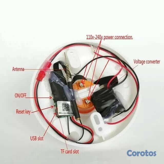 otros electronicos - Zocalo de bombillo con camara WiFi incluida 3