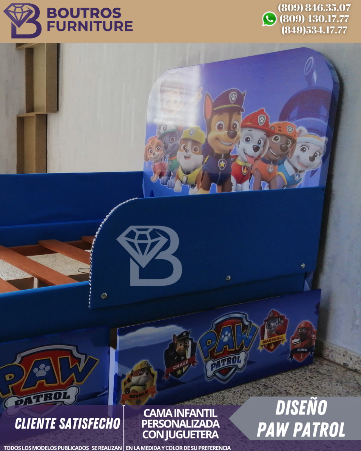 muebles y colchones - Diseño 100% personalizado:con el nombre de tu hijo/ hija. Variedad de Diseño  2