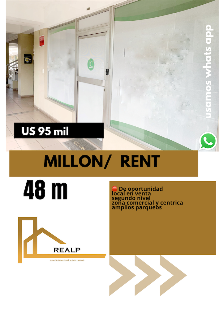 oficinas y locales comerciales - Local en venta millon 0
