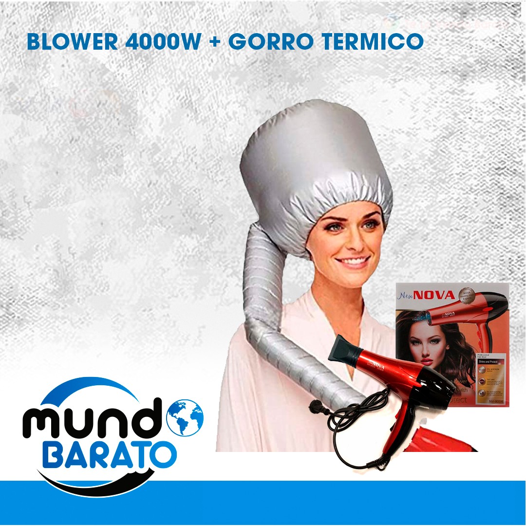 salud y belleza - Blower Nova 4000w + Gorro Termico Secador