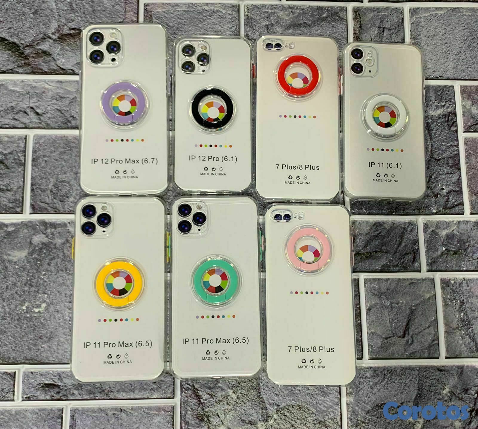 accesorios para electronica - Cover transparente con anillo  2