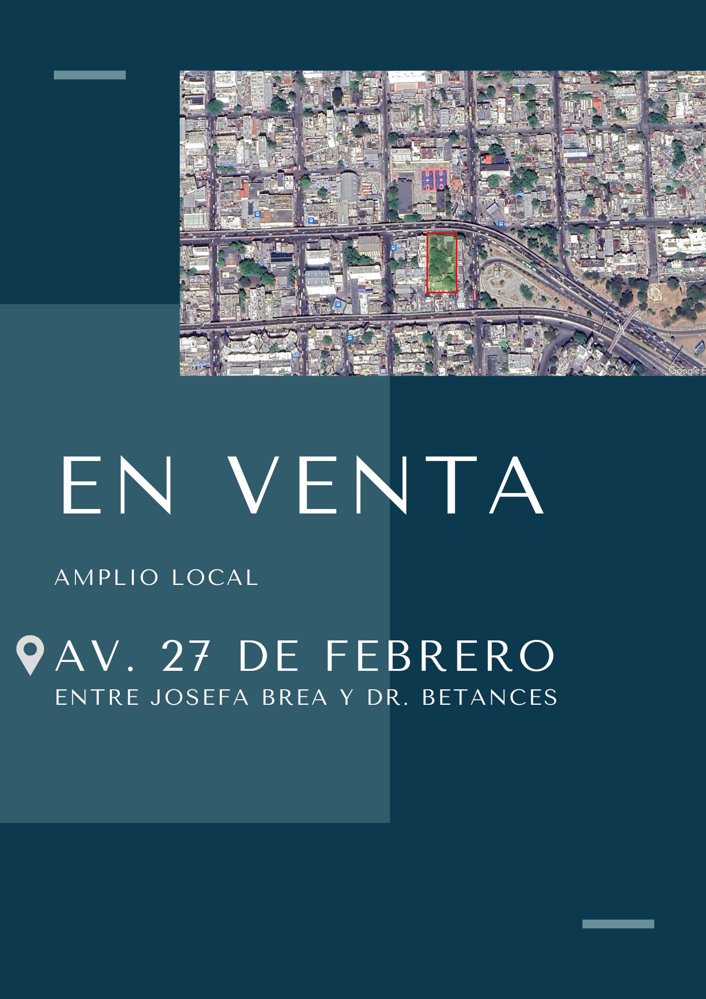 oficinas y locales comerciales - En Venta AV. 27 DE FEBRERO Amplio Local / Solar 3