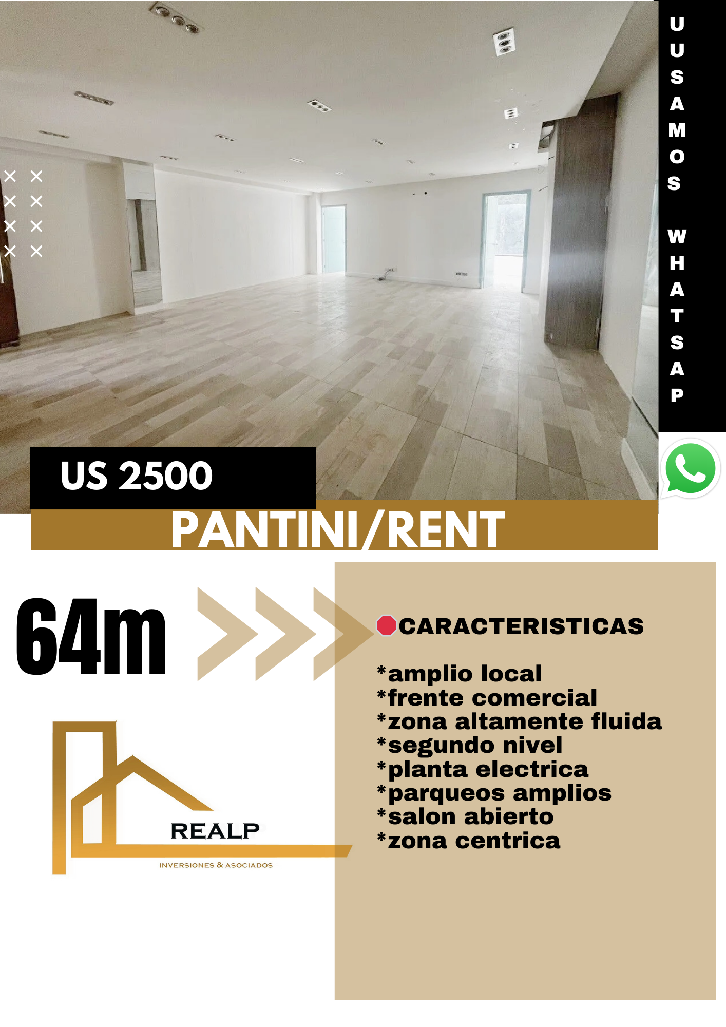 oficinas y locales comerciales - Local céntrico en Piantini
