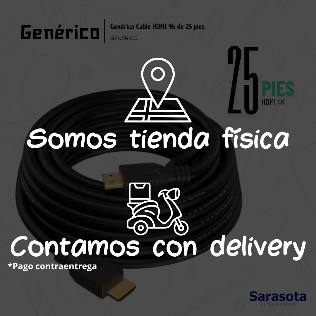 accesorios para electronica - Genérico Cable HDMI 4k de 25 pies 1