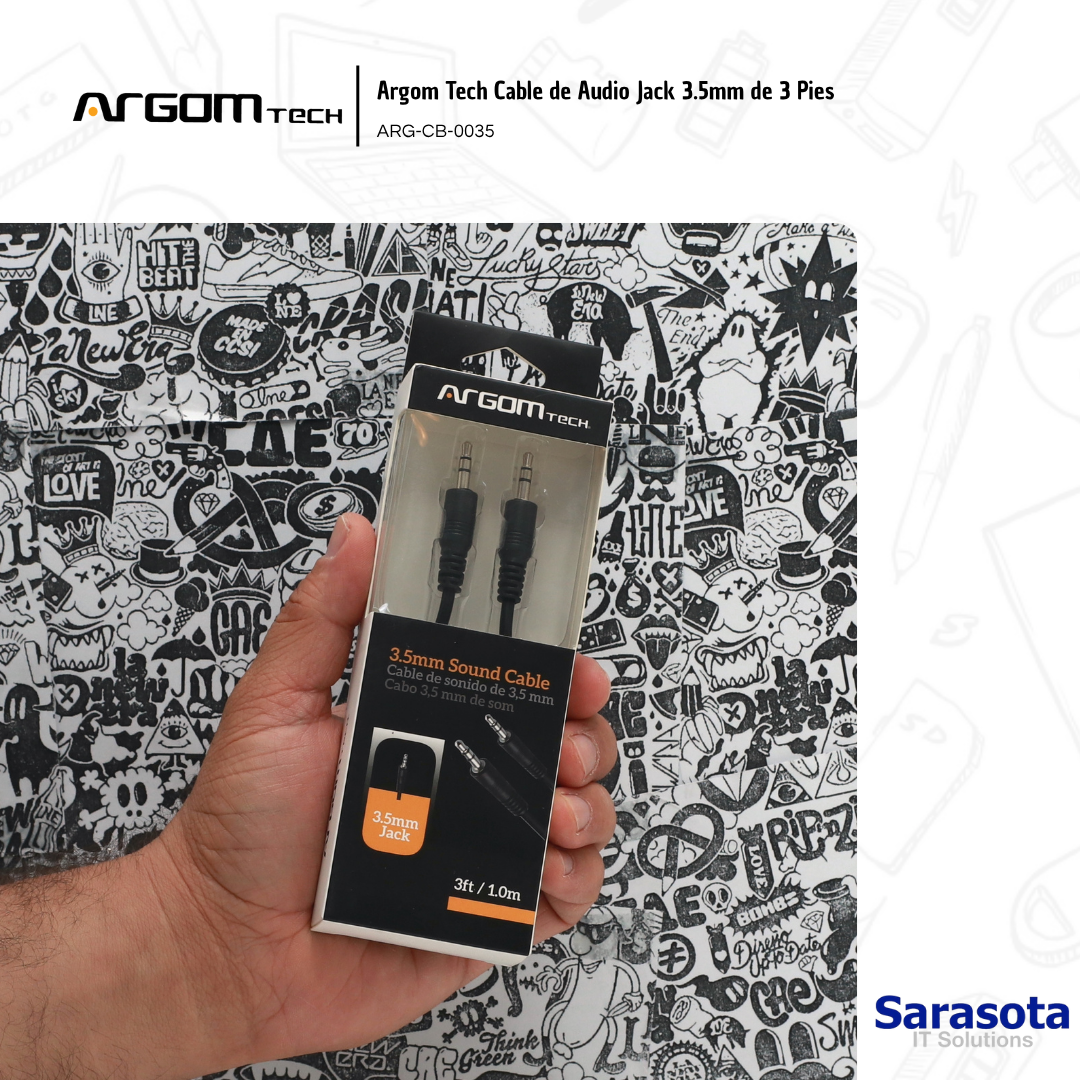 accesorios para electronica - Argom Tech Cable de Audio Jack 3.5mm de 3 Pies 0