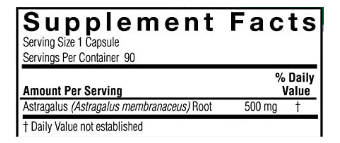 Salud y Equipamiento Médico - Astragalo 500mg Nature S Answer 1