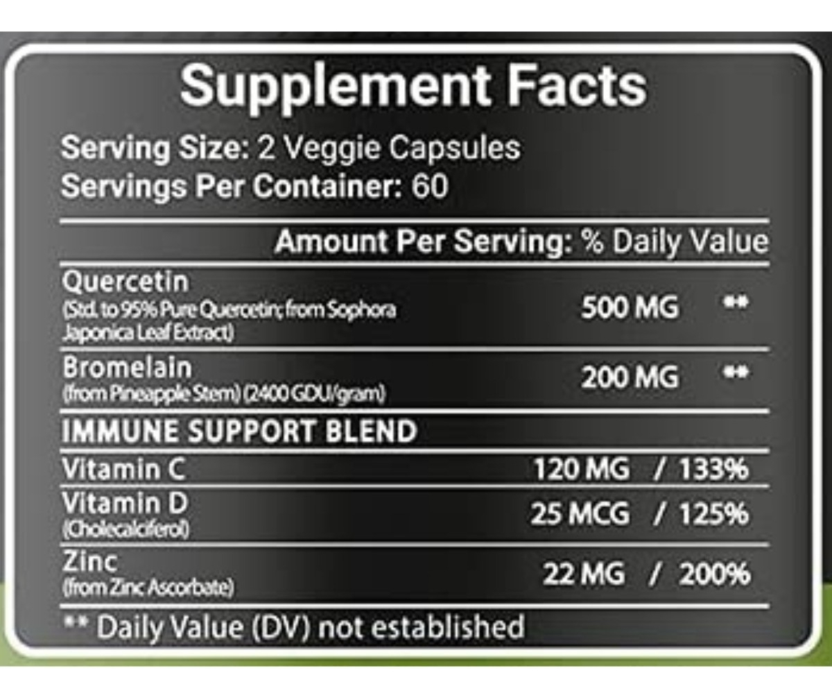 Salud y Equipamiento Médico - Quercetina + Vitamina C Y Zinc 1