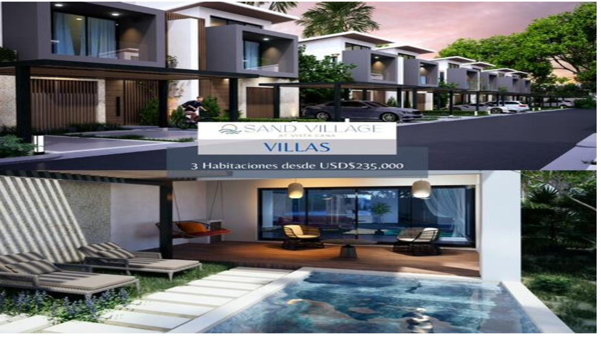 casas vacacionales y villas - PROYECTO DE VILLAS DUPLEX-PUNTA CANA 4