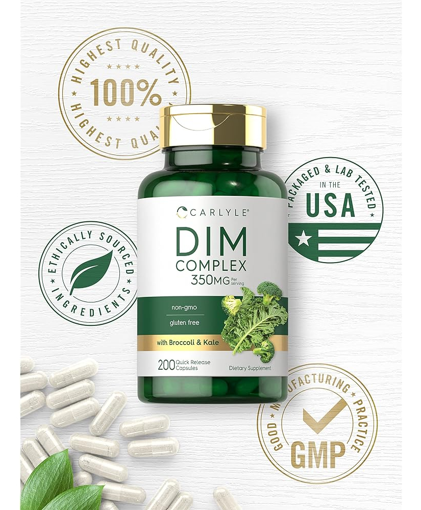 Salud y Equipamiento Médico - Suplemento Carlyle Dim | 350mg | 200 Recuento | Complejo Veg 4
