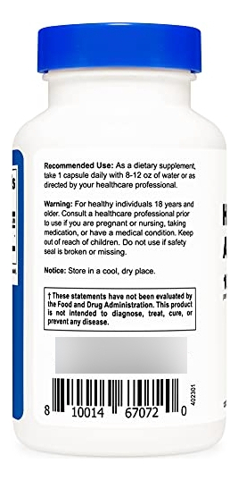 Salud y Equipamiento Médico - Capsulas De Acido Hialuronico -nutricost 100 Mg 3