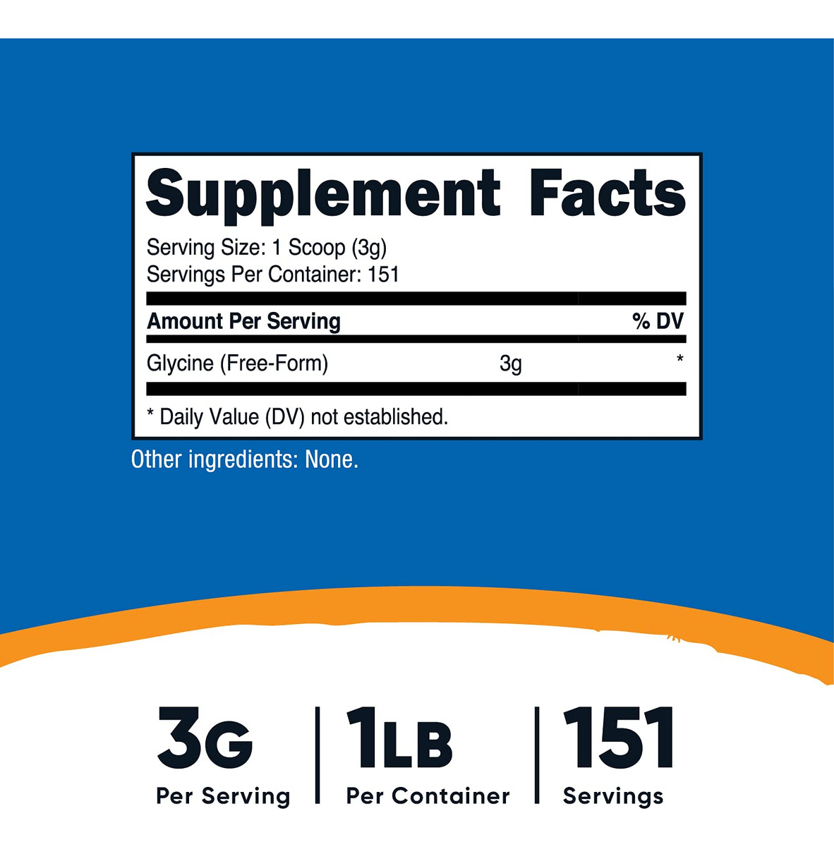 Salud y Equipamiento Médico - Glycine en polvo 1lb - Nutricost 1