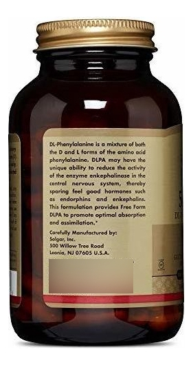 Salud y Equipamiento Médico - Solgar - Dlpa 500 Mg, 100 Capsulas Vegetales 3