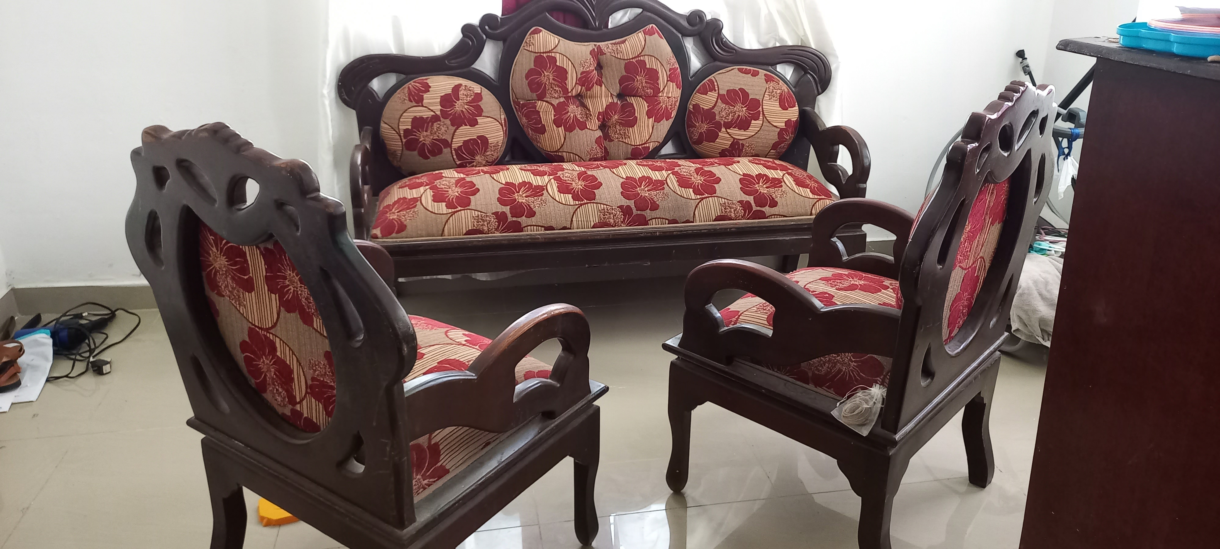 muebles y colchones - Juego de muebles en caoba 0