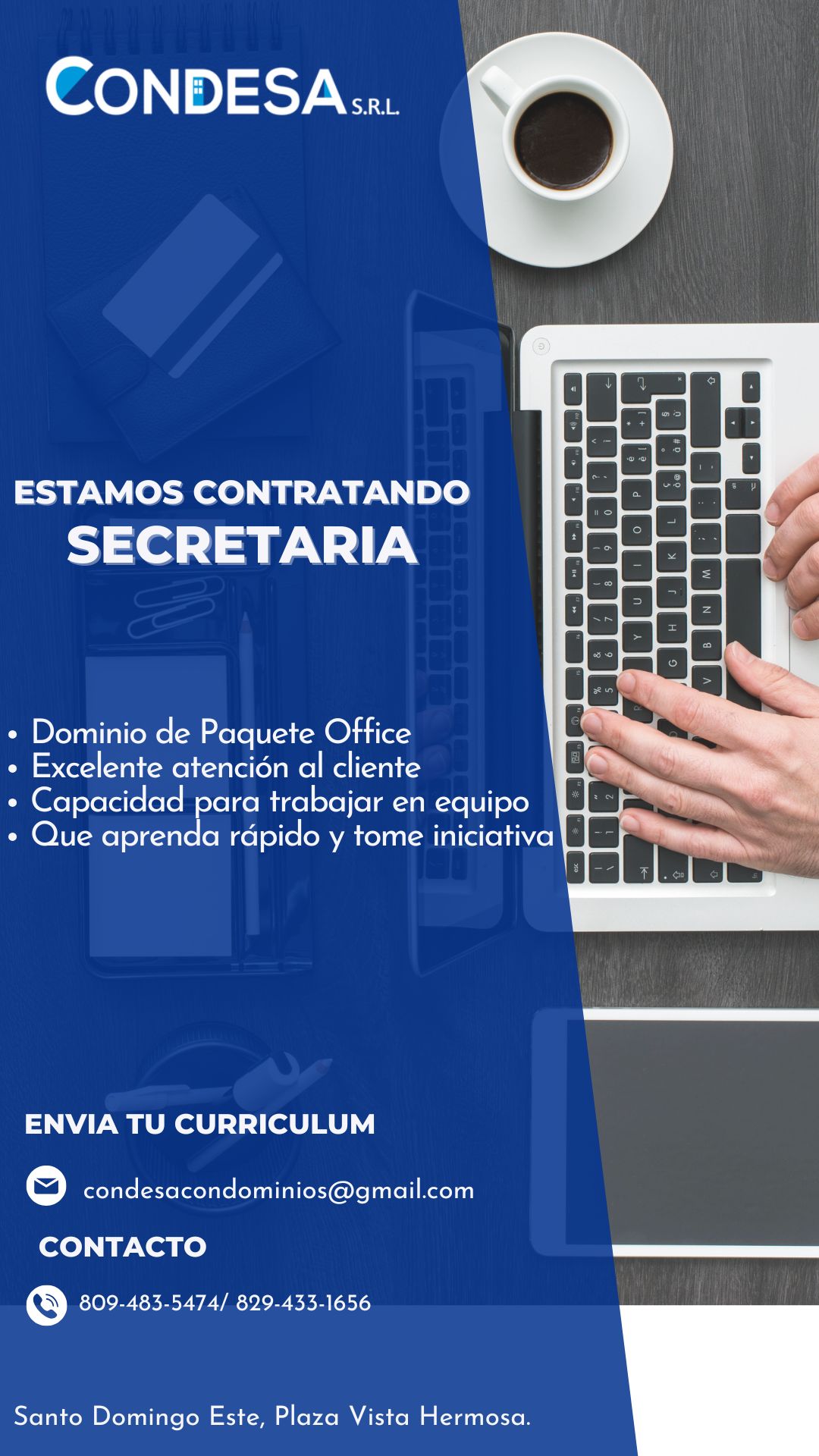 empleos disponibles - ESTAMOS CONTRATANDO SECRETARIA 1