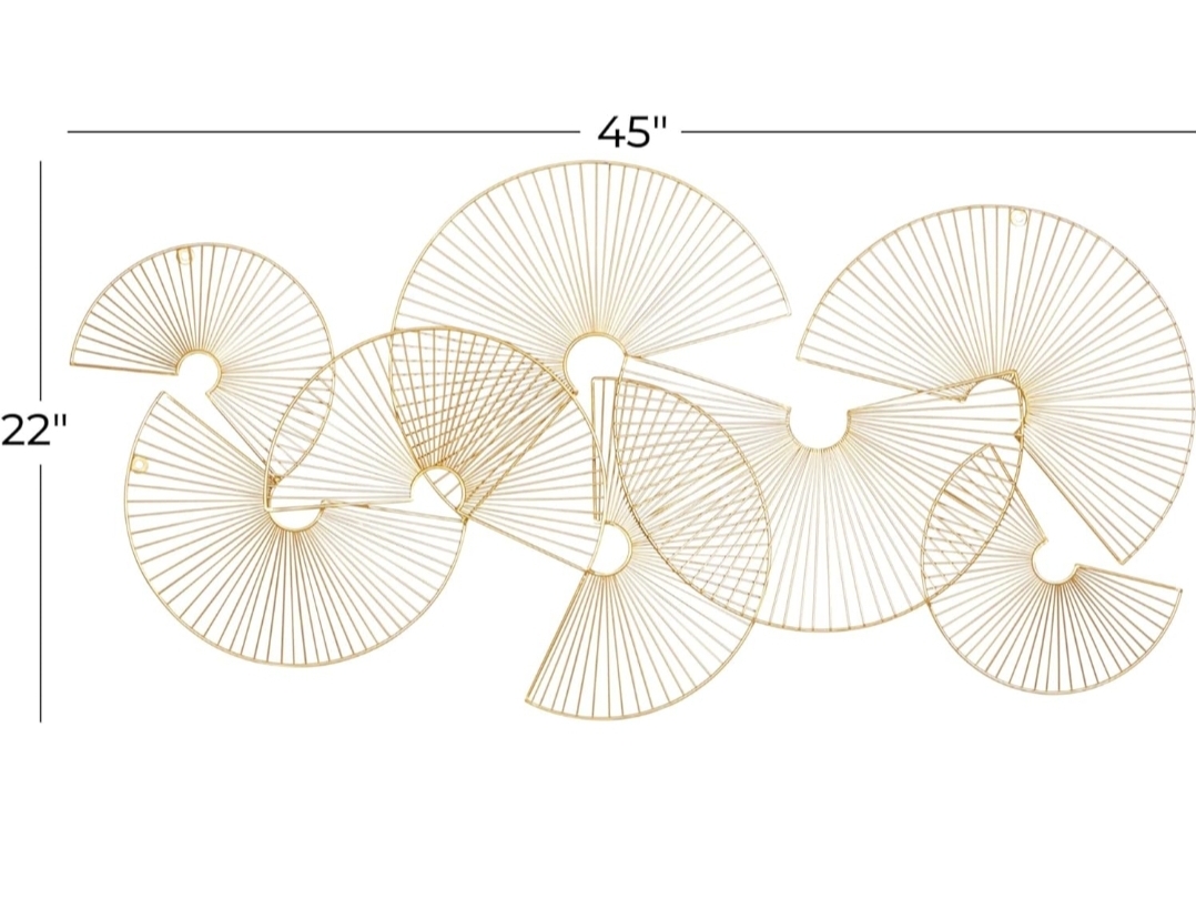 decoración y accesorios - Aplique dorado de pared 1