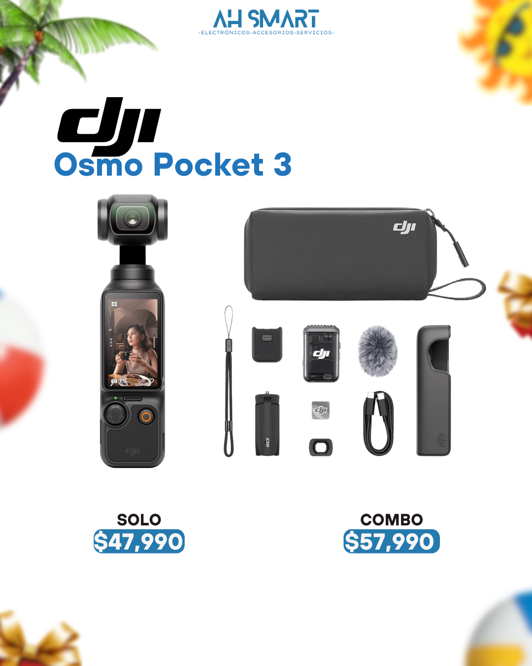 camaras y audio - DjI Osmo Pocket 3 (Solo, Creator Combo) Selladas 0