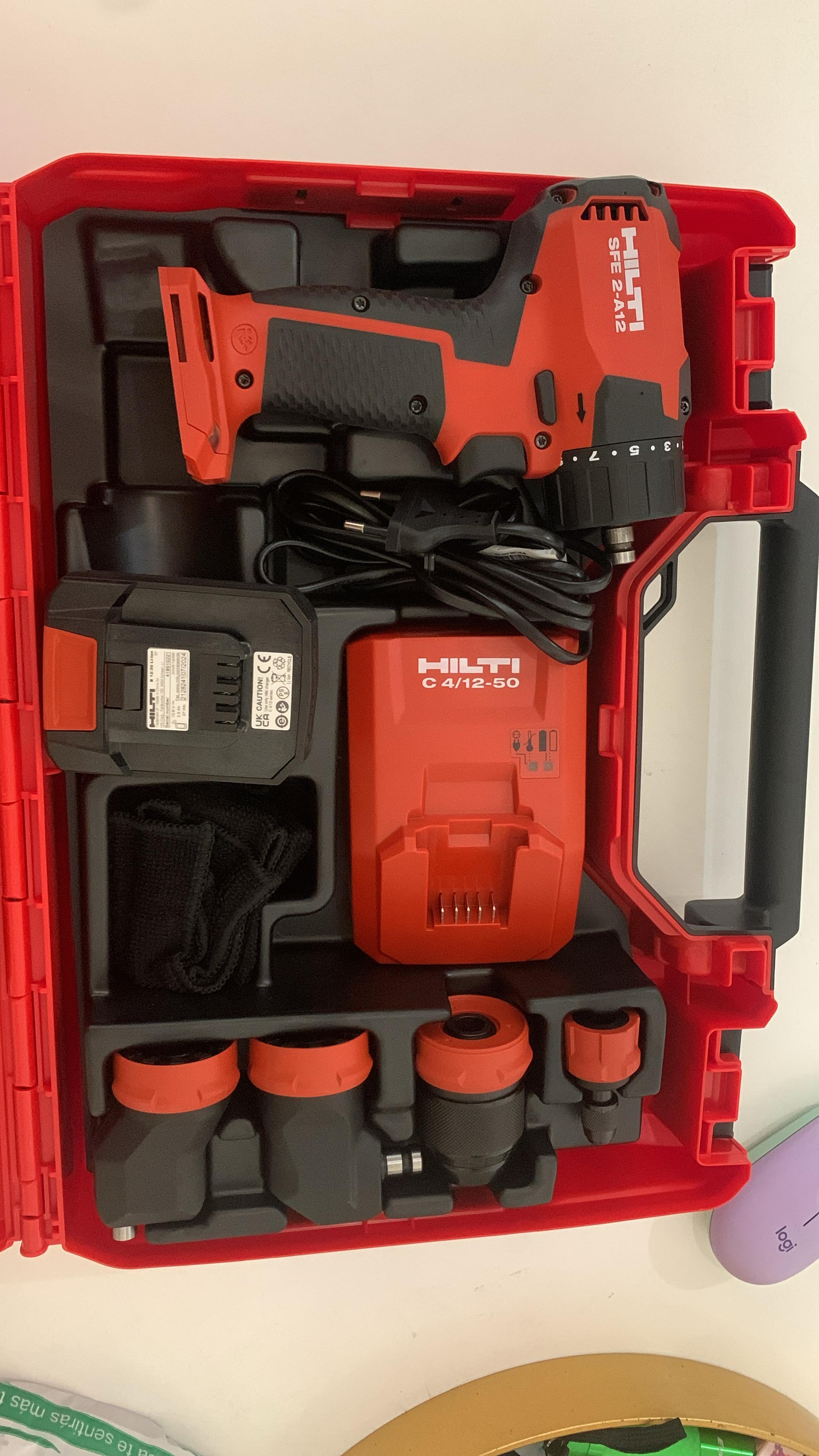 herramientas, jardines y exterior - Taladro Atornillador Hilti con Múltiples Mandriles 4