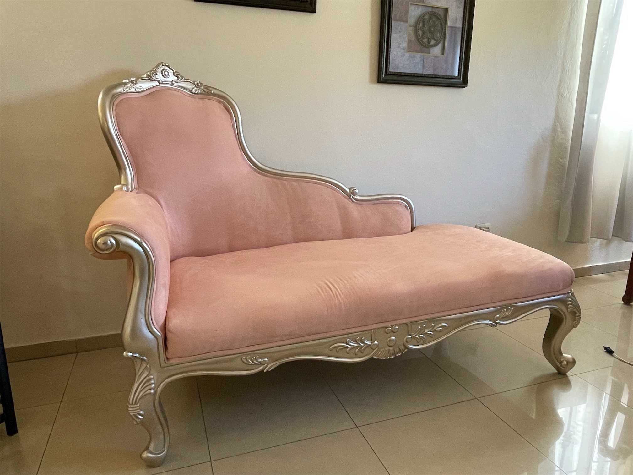 muebles y colchones - Mueble tipo diván clásico con Capitoné Tela de alta calidad 0