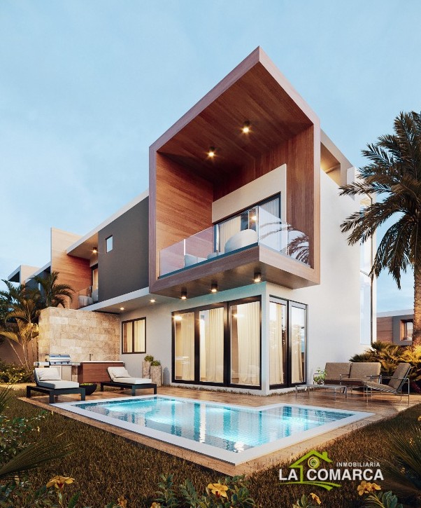 casas vacacionales y villas - Villas de 3 habitaciones en Punta Cana 1