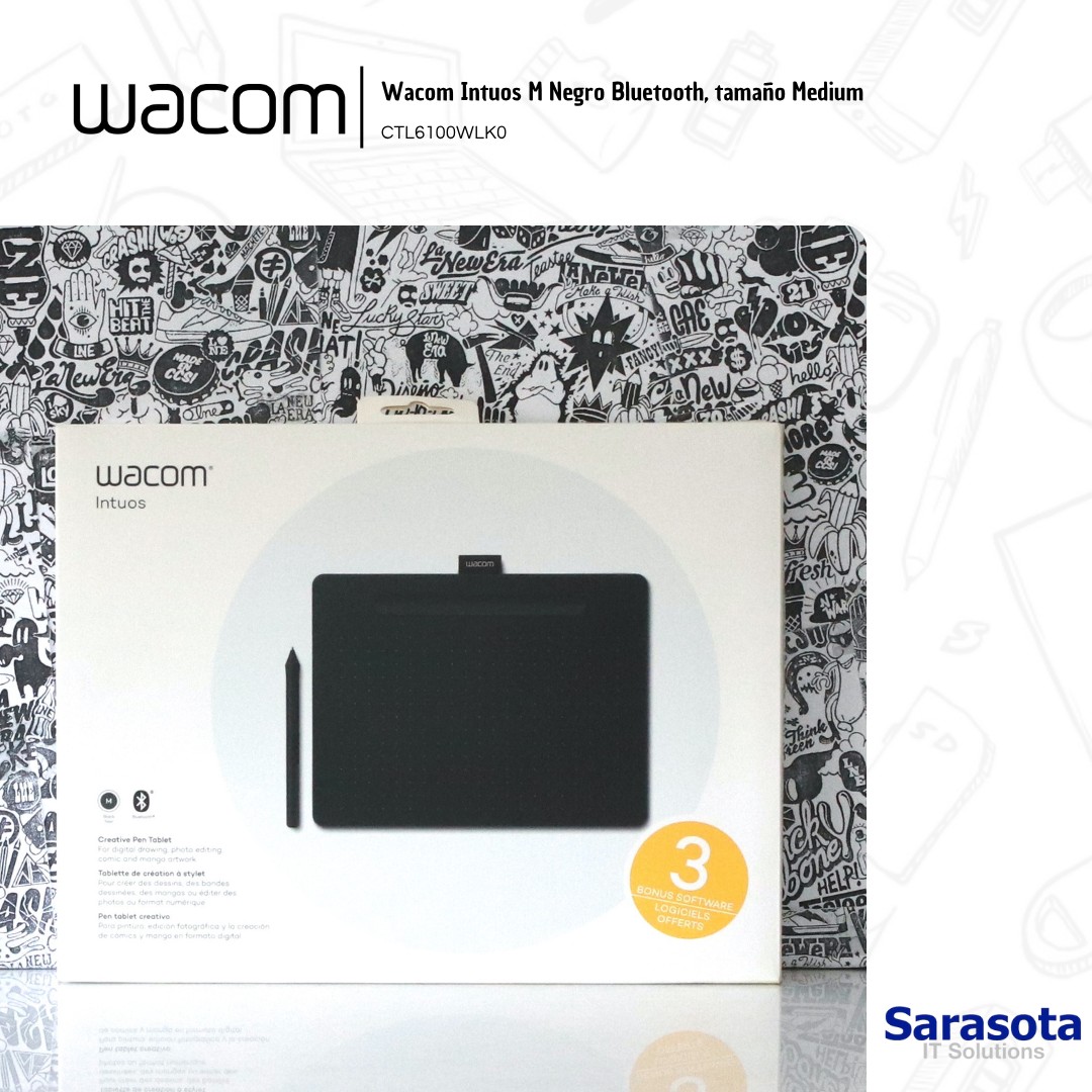 accesorios para electronica - Wacom Intuos M Bluetooth tableta gráfica