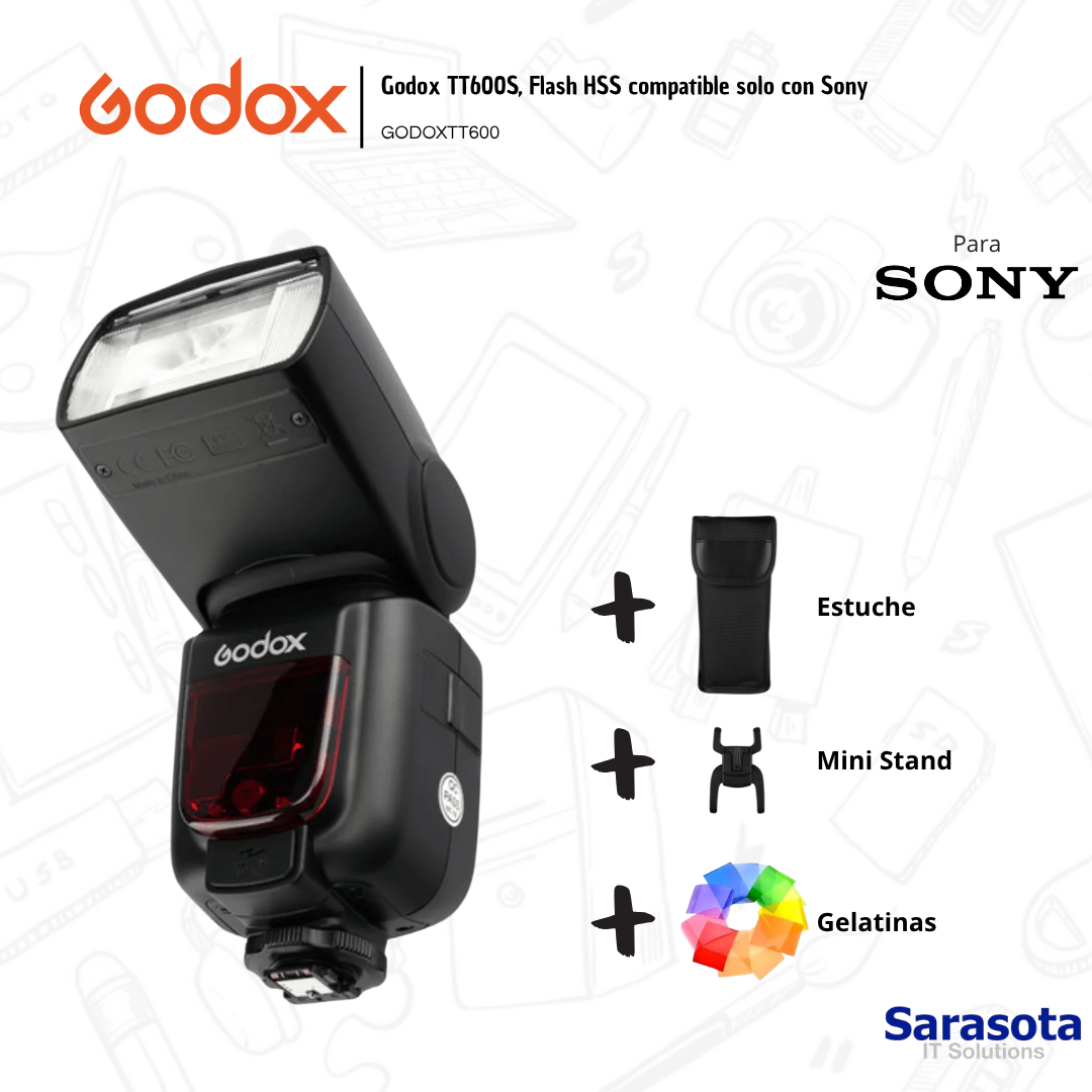 accesorios para electronica - Godox TT600S, Flash HSS compatible solo con Sony  1