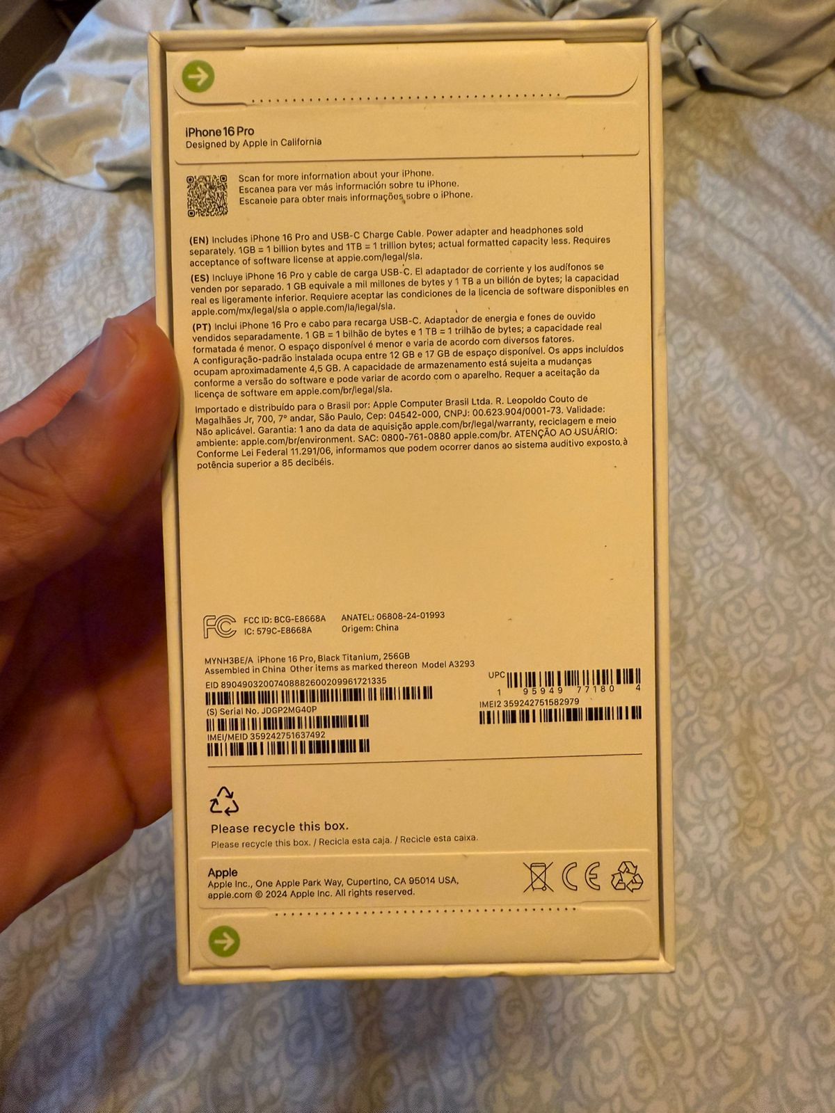 celulares y tabletas - IPHONE PRO 256 G BACL TITANIUM 50,000.00 NUEVO  2