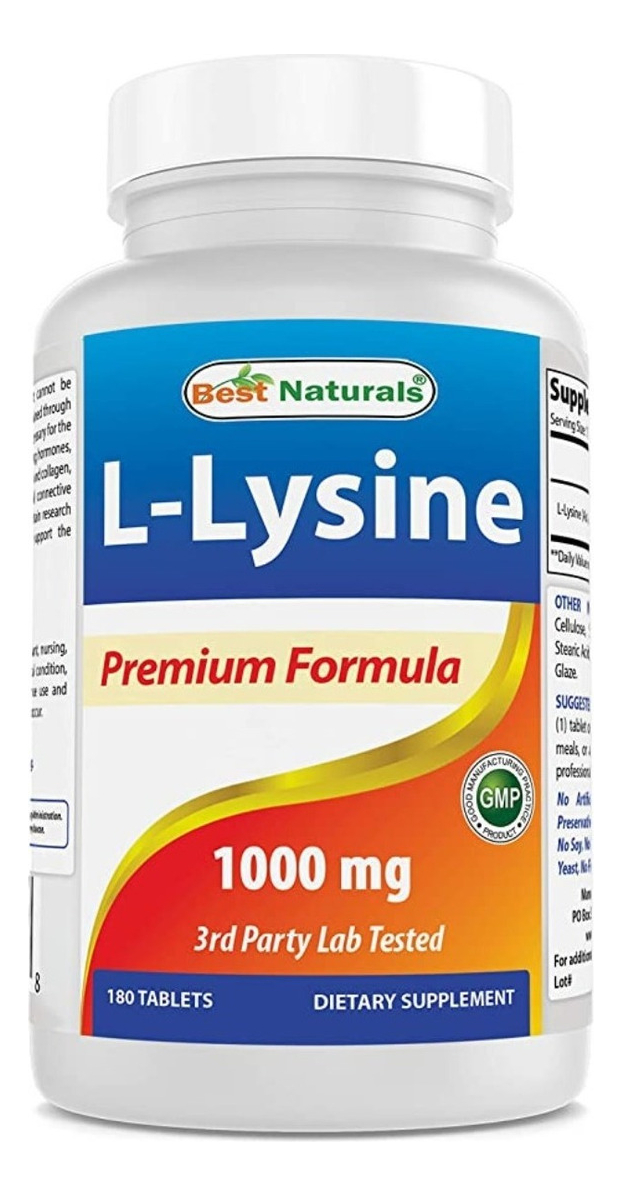Salud y Equipamiento Médico - L-lisina 1000 Mg - Best Natural