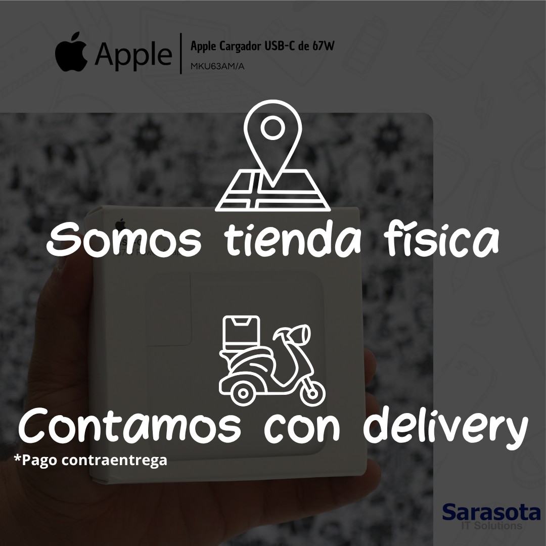 accesorios para electronica - Adaptador de corriente USB-C de 67W de Apple MKU63 3