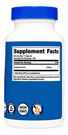 Salud y Equipamiento Médico - Capsulas De Acido Hialuronico -nutricost 100 Mg 4